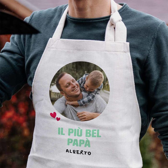 Grembiule da Cucina Personalizzato con Foto e Testo