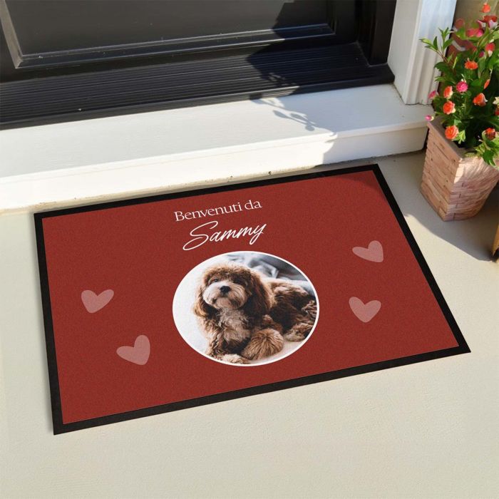 Zerbino Personalizzato con Animale Domestico e Testo