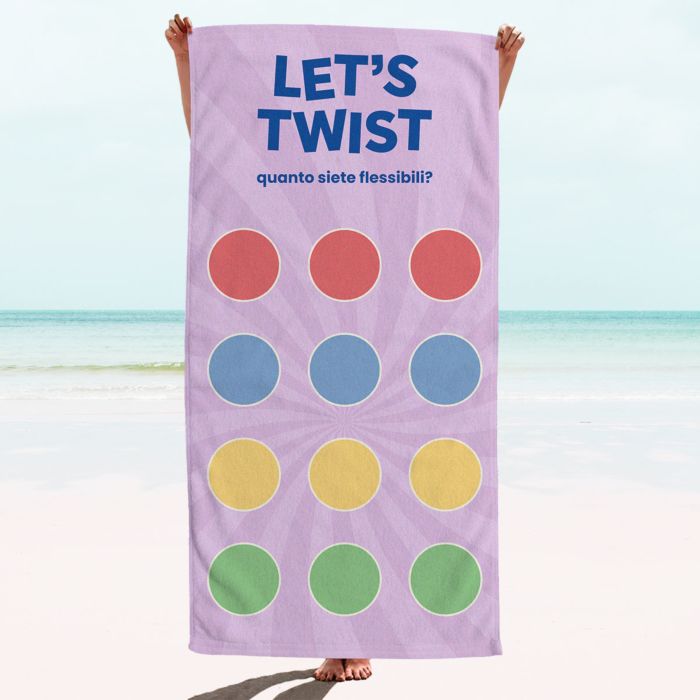 Telo Mare Personalizzato Let's Twist