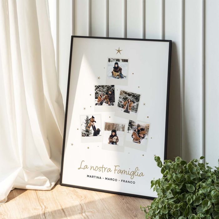 Poster Personalizzato Natalizio con Foto e Testo