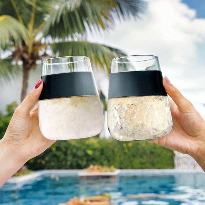 Set da 2 Calici Refrigeranti per Vino