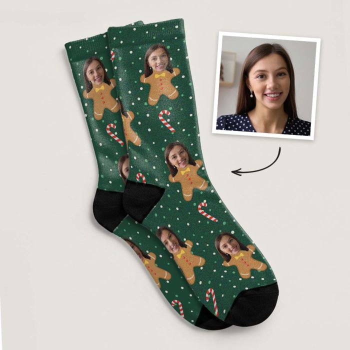 Calzini di Natale Multi-Faccia con Diversi Sfondi