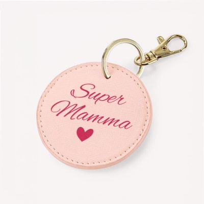 Portachiavi Personalizzato Rotondo con Testo