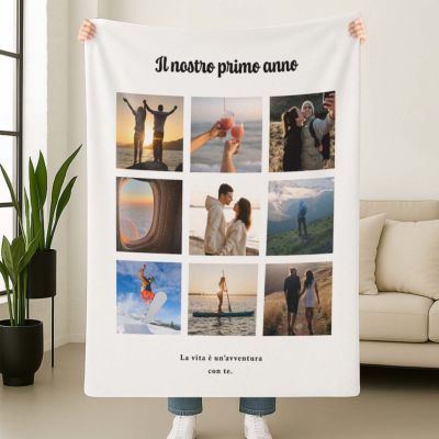 Coperta Personalizzata con Foto e Testo