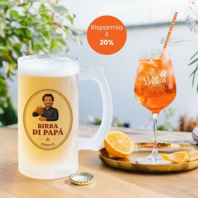 Set Regalo con Bicchiere Aperol e Boccale da Birra