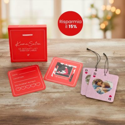Set regalo profumatore per auto e carte del Kamasutra