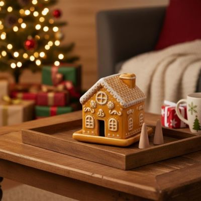 Porta Incenso Casetta Pan di Zenzero