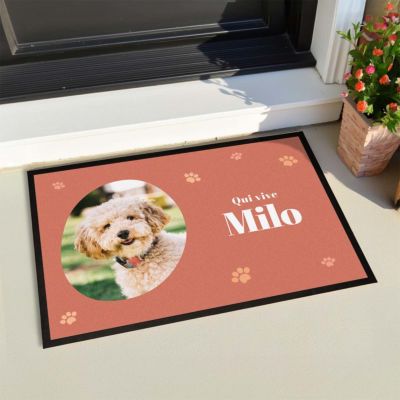 Zerbino Personalizzato con Animale Domestico e Nome Zerbino Personalizzato con Animale Domestico e Nome