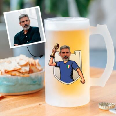Boccale da Birra Personalizzato Mondiali con Foto