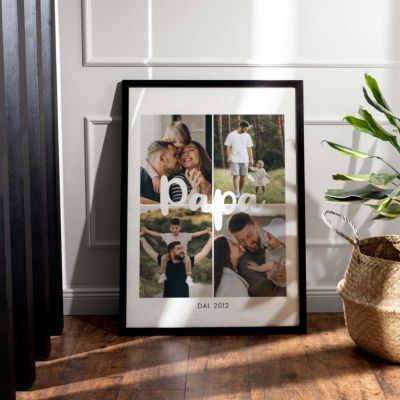 Poster Personalizzato con 4 Foto e Testo Poster Personalizzato con 4 Foto e Testo