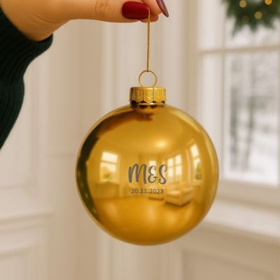 Pallina di Natale Personalizzata con Monogramma