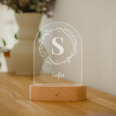 Lampada LED Personalizzata con Monogramma