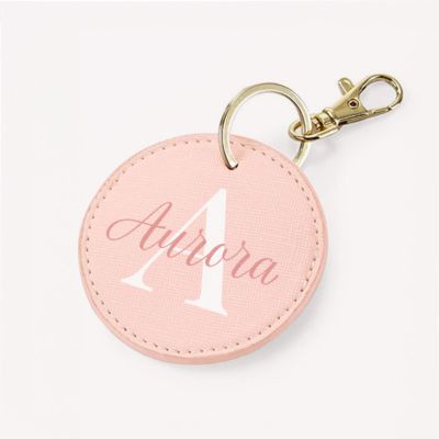 Portachiavi Personalizzato Rotondo con Monogramma