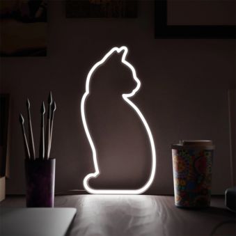 Lampada Neon a forma di Gatto