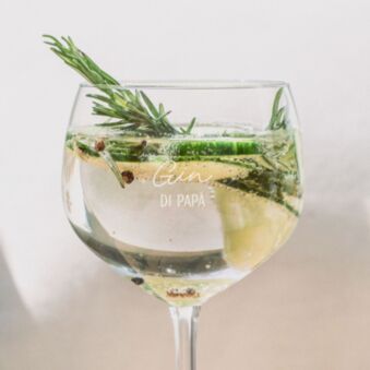 Bicchiere da Gin Personalizzato con Testo