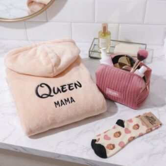 Set regalo pochette, accappatoio e calzini