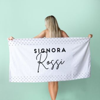 Asciugamano Personalizzato con Sfondi