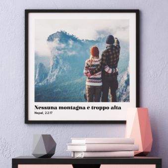 Poster Personalizzato con Foto e Testo