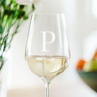 Calice da Vino Personalizzato con Monogramma