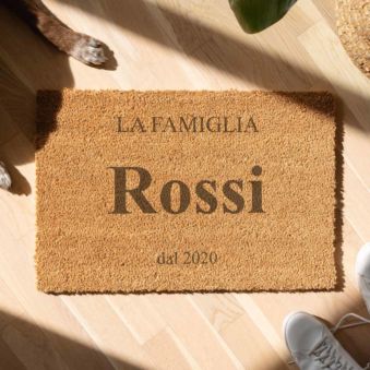 Zerbino in Fibra di Cocco Personalizzato con Nome