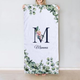 Asciugamano Personalizzato con Monogramma e Testo