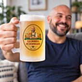 Boccale da Birra Personalizzato con Logo e Faccia