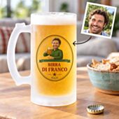 Boccale da Birra Personalizzato con Logo e Faccia