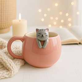 Tazza Per Proprietario Di Gatto - The Cat's Rules - Ceramica 10oz Con Confezione Regalo