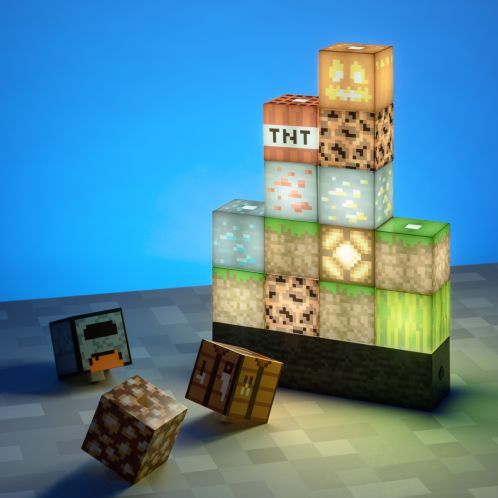 Lampada Minecraft con 16 Blocchi