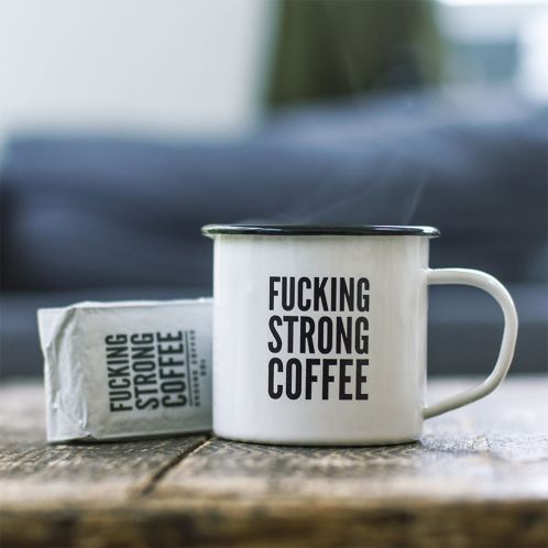 Set con Tazza F*cking Strong Coffee