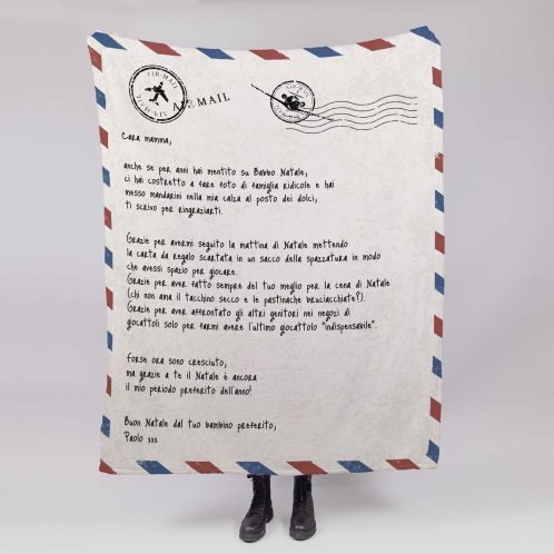 Coperta Personalizzata con Lettera | Troppotogo