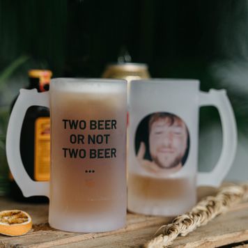 Boccale da Birra Personalizzato con Foto e Testo