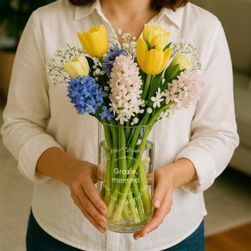 Vaso Personalizzato con Testo e Ghirlanda