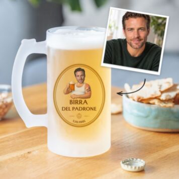 Boccale da Birra Personalizzato con Logo e Faccia