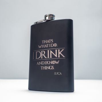 Fiaschetta Personalizzata I Know Things