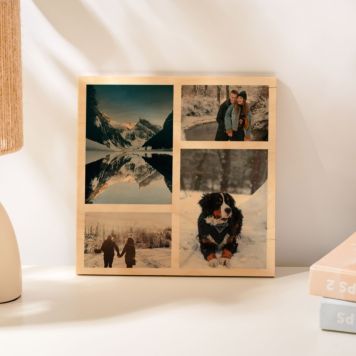 Stampa su Legno con 4 Foto