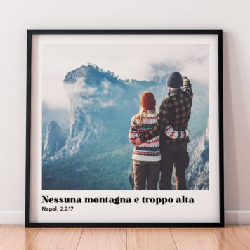 Poster Personalizzato con Foto e Testo