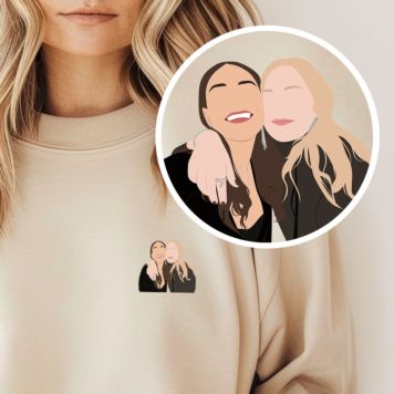 Felpa Personalizzata con piccola Illustrazione