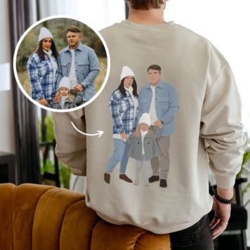 Felpa personalizzabile con illustrazione