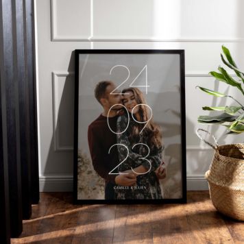 Poster Personalizzato con Data e Nome