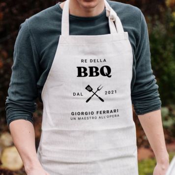 Grembiule da Cucina Personalizzato Re del BBQ