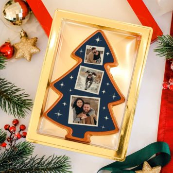 Cioccolatini Personalizzati Albero di Natale con 3 Foto