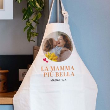 Grembiule da Cucina Personalizzato con Foto e Testo