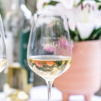 Calice da Vino Personalizzato con Testo