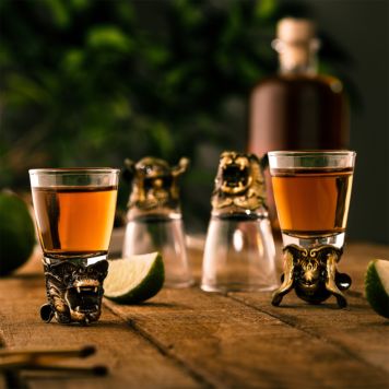 Set di 4 Bicchieri da Shot Wild Spirits