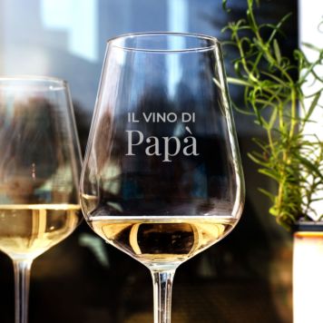 fashwork - Coppia Calici Vino Personalizzabili Frase Esatta, Calici Personalizzati da 50 cl, bicchieri vino rosso o prosecco - Idee Regalo Anniversario, Regalo Matrimonio e scegli la scatola regalo