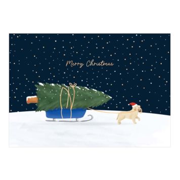 Biglietto di Natale Cane