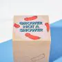 Ecocube - Peperoncino a forma di Pene in Cubo di Legno