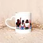 Tazza Personalizzata con Illustrazione di Amiche e Testo
