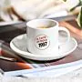 Personalisierbare Espresso Tasse mit Namen und Jahreszahl